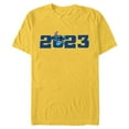 thumbnail image 1 of Disney Stitch 2023 Celebration 100th Anniversary New Year - Short Sleeve Blended T-Shirt for Adults - Customized-Yellow, 1 of 5
