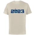 thumbnail image 1 of Disney Stitch 2023 Celebration 100th Anniversary New Year - Short Sleeve Cotton T-Shirt for Adults - Customized-Natural, 1 of 5