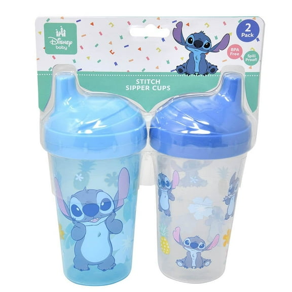 Disney Stitch 2pk Hard Spout Sippy Cup