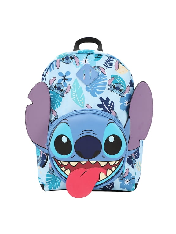 Disney Stitch Adult 3D Character Backpack, 17-Inch