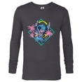 thumbnail image 1 of Disney Stitch ‘90s Vibe Retro Distressed - Long Sleeve T-Shirt for Men - Customized-Charcoal Heather, 1 of 5