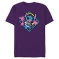 thumbnail image 1 of Disney Stitch ‘90s Vibe Retro Distressed - Short Sleeve Blended T-Shirt for Adults - Customized-Purple, 1 of 5