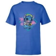thumbnail image 1 of Disney Stitch ‘90s Vibe Retro Distressed - Short Sleeve T-Shirt for Kids - Customized-Royal, 1 of 5