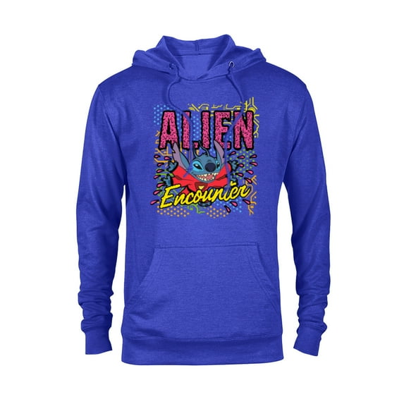Disney Stitch Alien Encounter - Pullover Hoodie for Adults - Customized-Royal Heather
