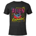 thumbnail image 1 of Disney Stitch Alien Encounter - Short Sleeve Blended T-Shirt for Adults - Customized-Black, 1 of 5