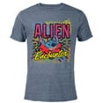 thumbnail image 1 of Disney Stitch Alien Encounter - Short Sleeve Blended T-Shirt for Adults - Customized-Navy Heather, 1 of 5