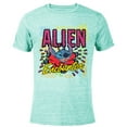 thumbnail image 1 of Disney Stitch Alien Encounter - Short Sleeve Blended T-Shirt for Adults - Customized-Ocean Blue, 1 of 5