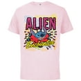 thumbnail image 1 of Disney Stitch Alien Encounter - Short Sleeve Cotton T-Shirt for Adults - Customized-Soft Pink, 1 of 5