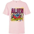 thumbnail image 1 of Disney Stitch Alien Encounter - Short Sleeve T-Shirt for Kids - Customized-Soft Pink, 1 of 5
