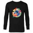 thumbnail image 1 of Disney Stitch Aloha Island Vibes - Long Sleeve T-Shirt for Men - Customized-Black, 1 of 5