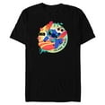 thumbnail image 1 of Disney Stitch Aloha Island Vibes - Short Sleeve Blended T-Shirt for Adults - Customized-Black, 1 of 5