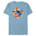 thumbnail image 1 of Disney Stitch Aloha Island Vibes - Short Sleeve Blended T-Shirt for Adults - Customized-Ocean Blue, 1 of 5