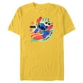 thumbnail image 1 of Disney Stitch Aloha Island Vibes - Short Sleeve Blended T-Shirt for Adults - Customized-Yellow, 1 of 5