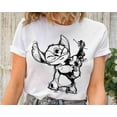 Disney Stitch And Guitar Sketch Portrait Shirt, Cute Lilo And Stitch