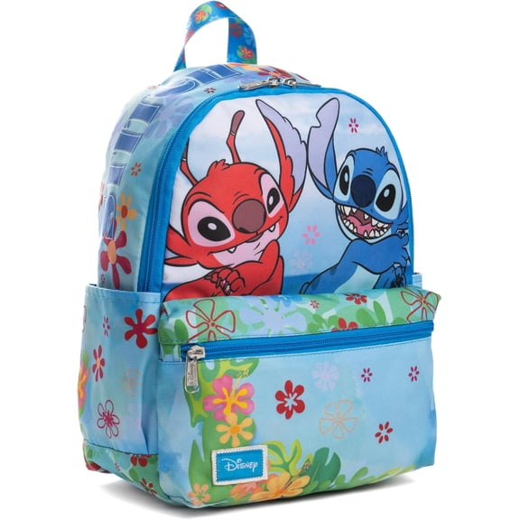 Disney Stitch And Leroy 13" Deluxe Nylon Mini Backapck