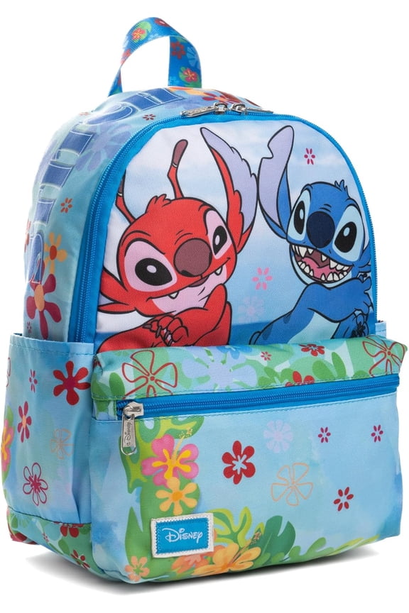 Disney Stitch And Leroy 13" Deluxe Nylon Mini Backapck