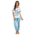thumbnail image 1 of Disney Stitch And Scrump Womens 2 Piece Pajama Set Varsity Tee And Jogger, Stitch, Size: Large, 1 of 5