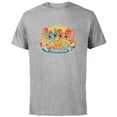 thumbnail image 1 of Disney Stitch & Angel Beach Vibes Hawai'i Surfin' Sweeties - Short Sleeve Cotton T-Shirt for Adults - Customized-Athletic Heather, 1 of 5