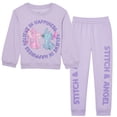 thumbnail image 1 of Disney Stitch & Angel Front & Back Sweatshirt & Jogger Set, 1 of 5