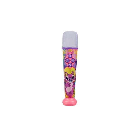 Disney Stitch Angel Karaoke Microphone for Kids with Bluetooth and Light Show