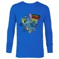 thumbnail image 1 of Disney Stitch Angry and Easily Distracted - Long Sleeve T-Shirt for Men - Customized-Royal, 1 of 5