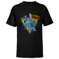 thumbnail image 1 of Disney Stitch Angry and Easily Distracted - Short Sleeve T-Shirt for Kids - Customized-Black, 1 of 5
