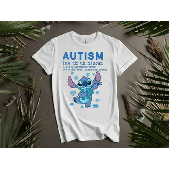 Disney Stitch Autism Definition T-shirt Unisex, S-5XL