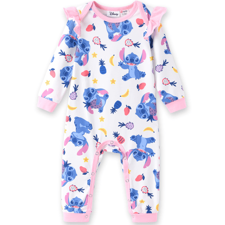 Disney Stitch Baby Romper Graphic Jumpsuits Bodysuits One Piece Shower Gifts Boys Girls Newborn Infant