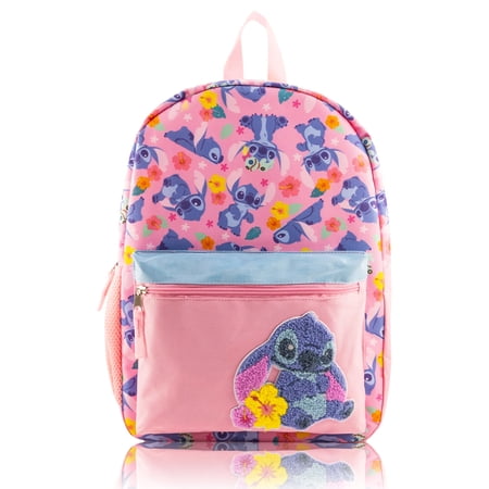 Disney Stitch Backpack for Kids Stitch Bookbag for Girls, Boys, Unisex Toddler Travel Backpack, Cute Lightweight Bag for School Ages 3+