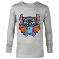 thumbnail image 1 of Disney Stitch Bat Halloween Costume - Long Sleeve T-Shirt for Men - Customized-Athletic Heather, 1 of 5
