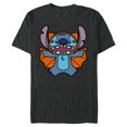 thumbnail image 1 of Disney Stitch Bat Halloween Costume - Short Sleeve Blended T-Shirt for Adults - Customized-Dark Heather, 1 of 5