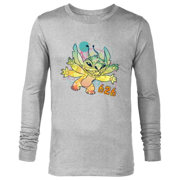 Disney Stitch Beach Vibes 626 Alien Fun in the Sun - Long Sleeve T-Shirt for Men - Customized-Athletic Heather