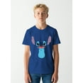 thumbnail image 1 of Disney Stitch Boys Short Sleeve Belly Graphic Costume T-Shirt, Sizes 4-18, 1 of 6