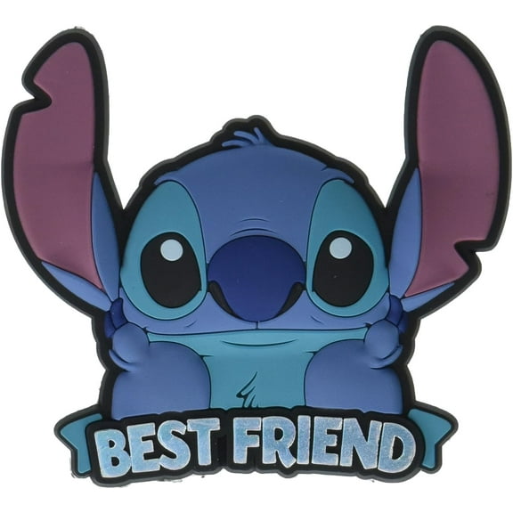 Disney Stitch Best Friend Soft Touch PVC Magnet Novelty Collectible, 3"