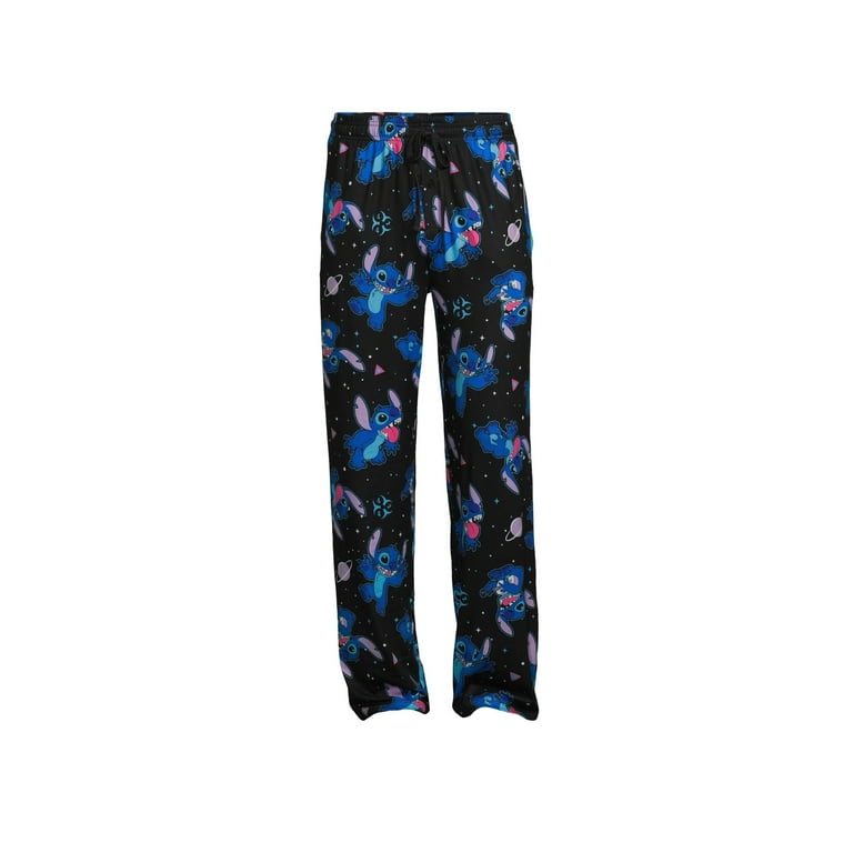 Disney Stitch Black Pajama Sleep Pants Large