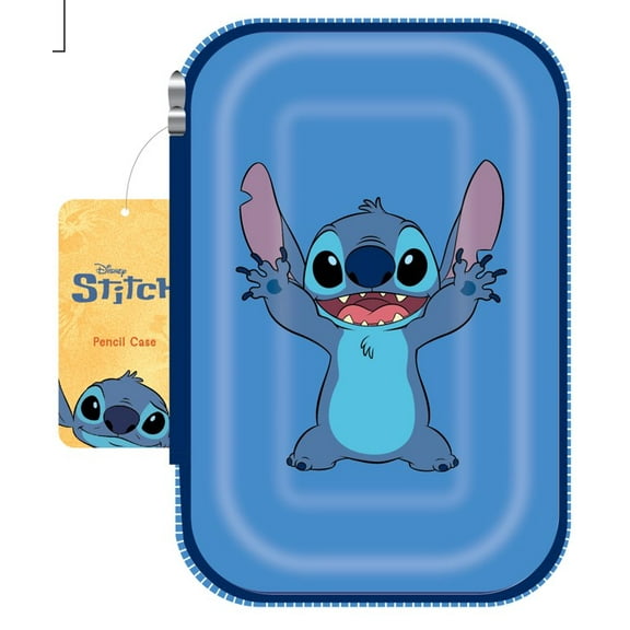 Disney Stitch Pencil Case with Zipper for Students, Elementary School