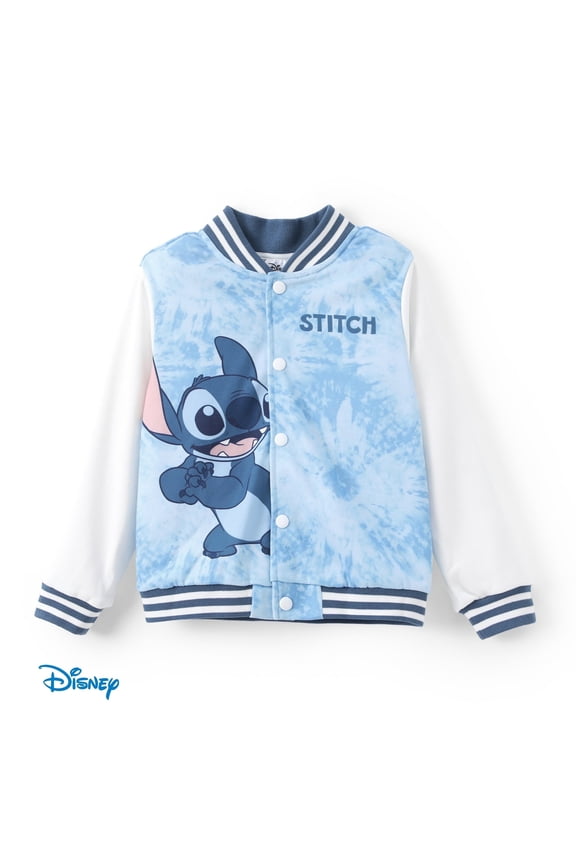 Stitch Boys Bomber Jackets Tie Dye Graphic Outerwear Varsity Lightweight Sweatshirts Gifts Sizes 6-14
