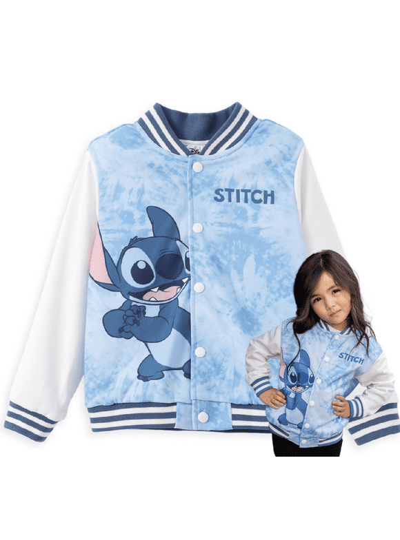 Stitch Boys Bomber Jackets Tie Dye Graphic Outerwear Varsity Lightweight Sweatshirts Gifts Sizes 6-14