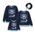 thumbnail image 1 of Disney Stitch Boys Girls Sweatshirts Family Christmas Matching Sets Ugly Graphic Crewneck Sweatshirts, 1 of 8