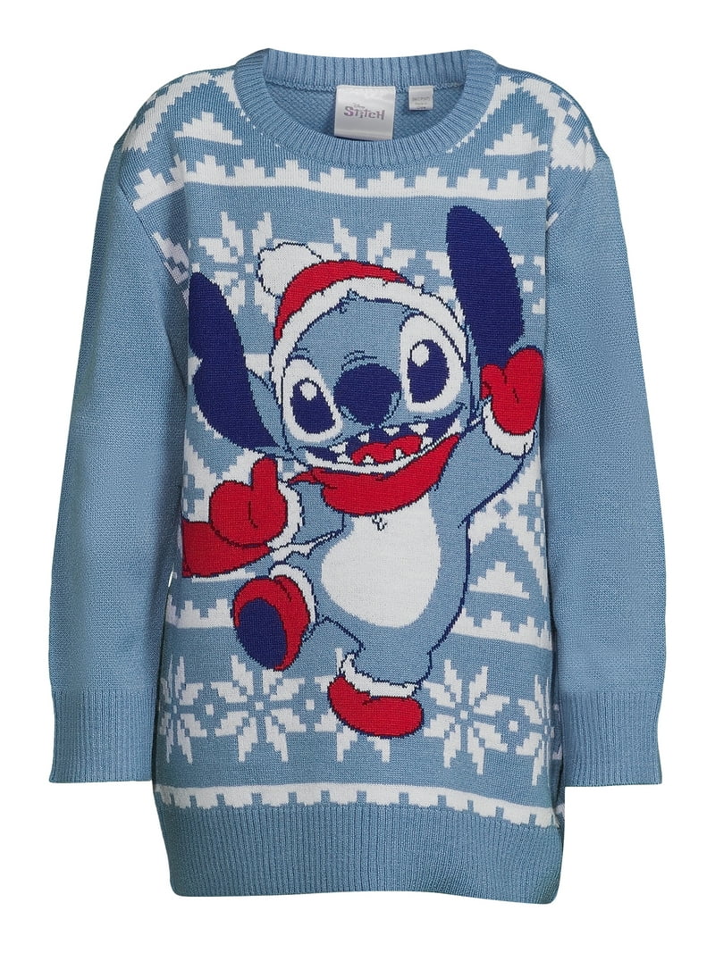 Christmas Jumper Pull Noel Disney Lilo Stitch Boys Christmas Crew
