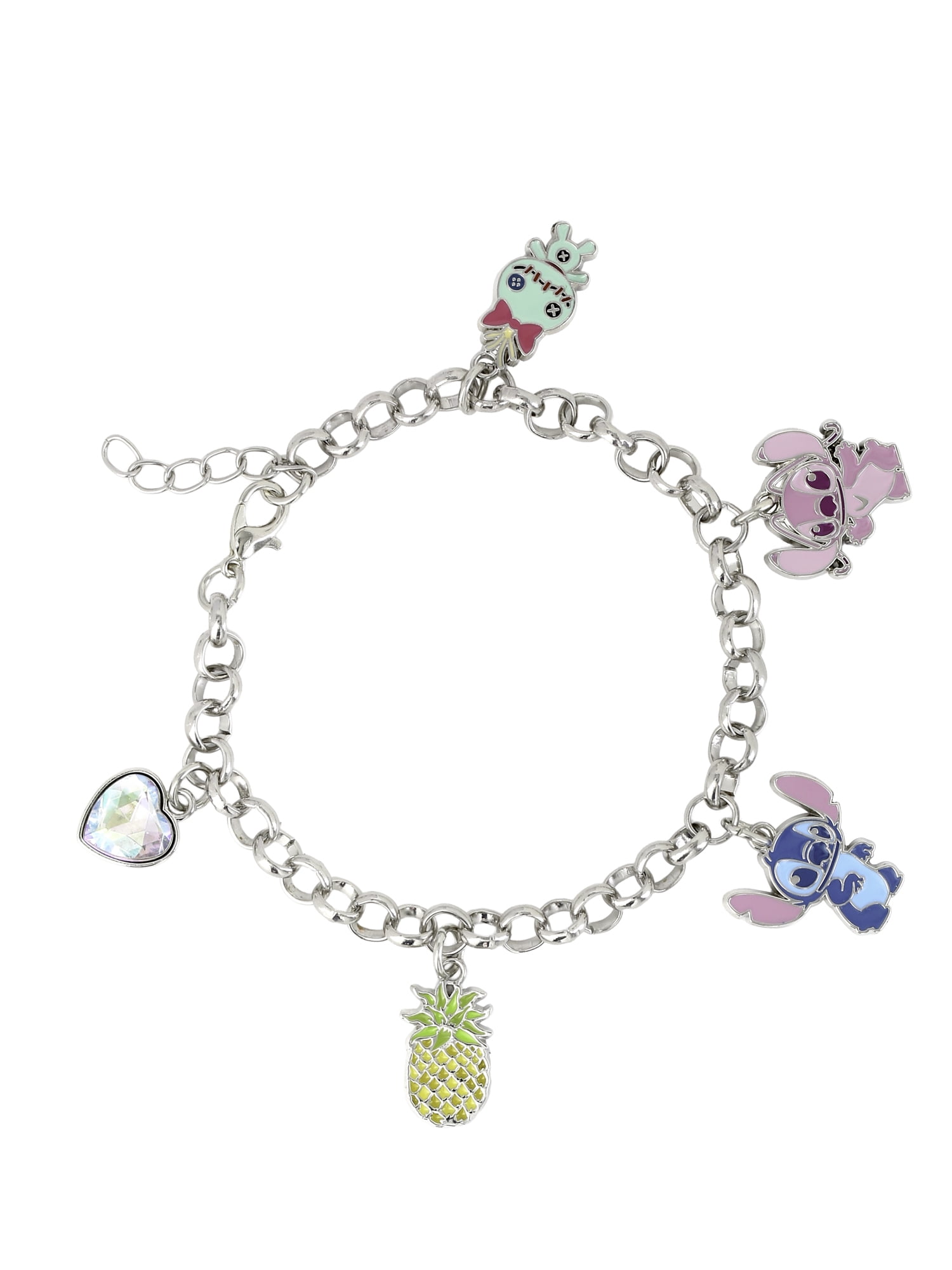 Disney Stitch Charm Bracelet with Playful Decorative Accents