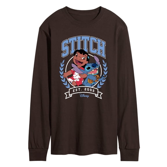 Disney - Stitch Collegiate Group - Men's Long Sleeve Graphic T-Shirt