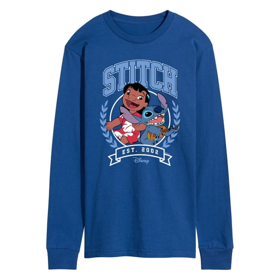 Disney - Stitch Collegiate Group Men's Long Sleeve Graphic T-Shirt