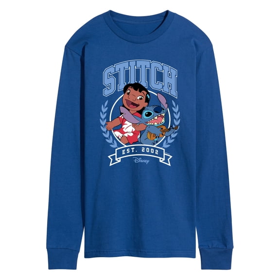 Disney - Stitch Collegiate Group - Men's Long Sleeve Graphic T-Shirt