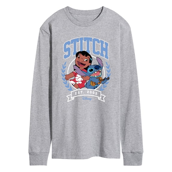 Disney - Stitch Collegiate Group Men's Long Sleeve Graphic T-Shirt