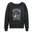 thumbnail image 1 of Disney - Stitch Collegiate Group - Women's French Terry Long Sleeve Pullover, 1 of 4