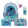 thumbnail image 1 of Disney Stitch Colorful Flower Print 5-Piece Backpack Set, 1 of 8