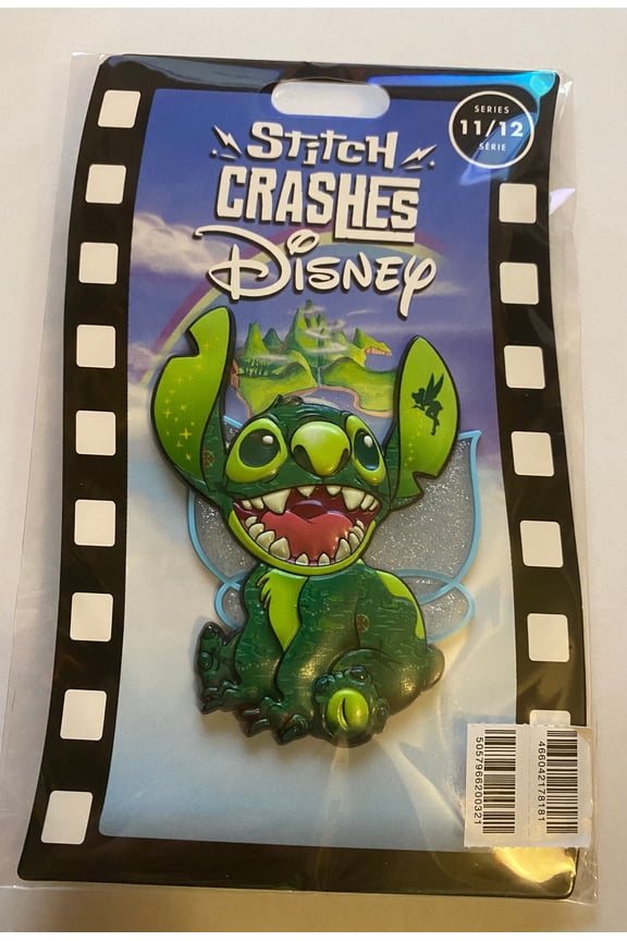 Stitch Crashes Peter Pan Tinker Bell Pin Limited New with Card