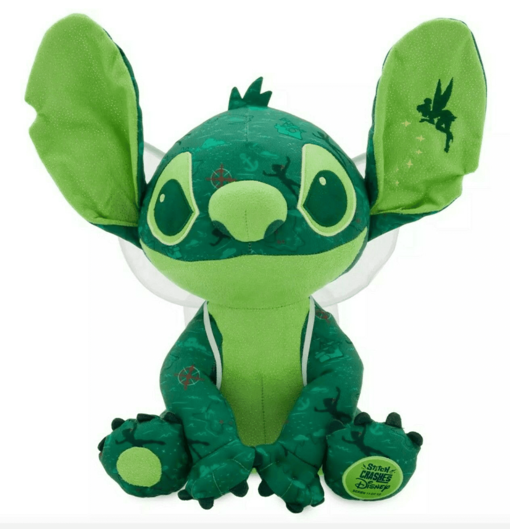 ◇BITTER CELLS◇ Buddy Stitch TruckerIndigo Disney Stitch Crashes Tinker Bell Peter Pan Plush 12