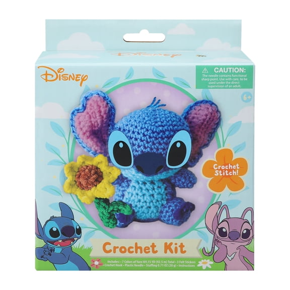 Disney Stitch Crochet Craft Kit with Yarn Hook Needle and Stuffing
